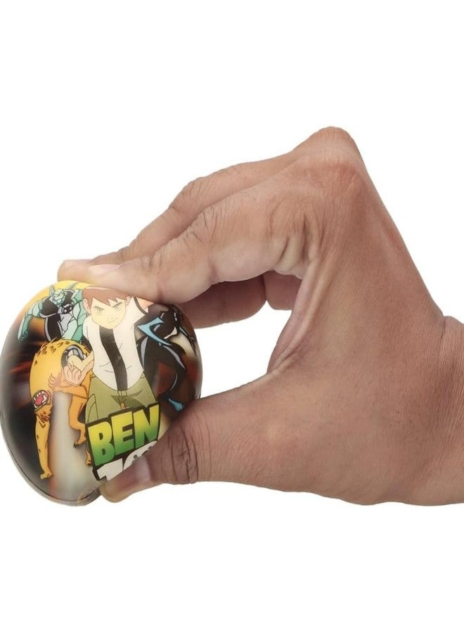 FULLFILLS 4 Pcs Soft Foam Sponge Balls with Cartoon and Other Prints Light Weight Multicolour - Image 4